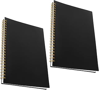 2 Pièces Carnet de Comptabilité avec Pages Horizontales Carnet de Suivi des Stocks et Finances pour Petites Entreprises et Budget Domestique des Revenus et Dépenses